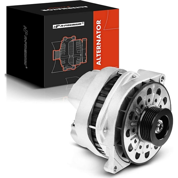 A-Premium Alternator Compatible with Cadillac DeVille 1998-1999, Eldorado 1998-2002, V8 4.6L, 140Amp 12V 6-Groove Pulley Clockwise, Replace# 3R3U-10300-AA, 3R3Z-10346-AB