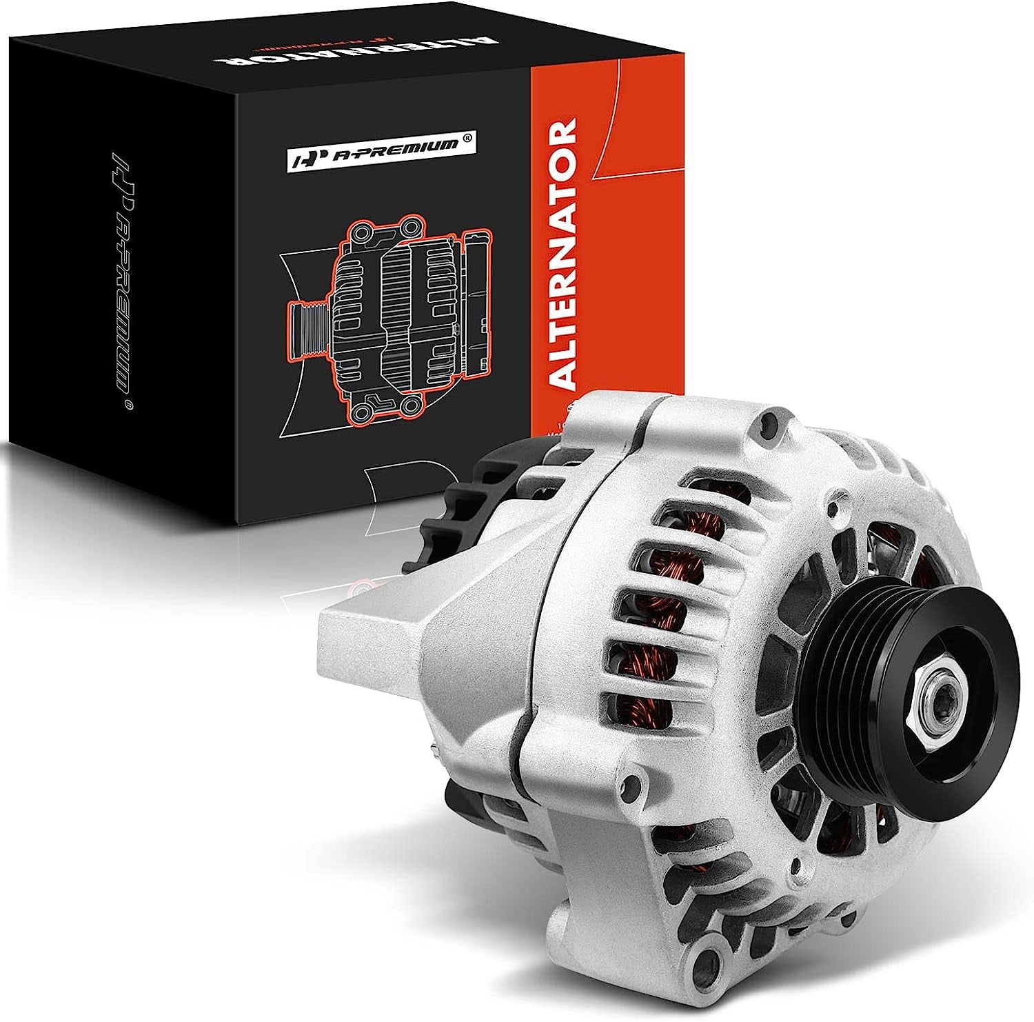 A-Premium Alternator for Chevy/Cadillac/GMC/Isuzu, 4.3L-7.4L, 12V, 105A ...