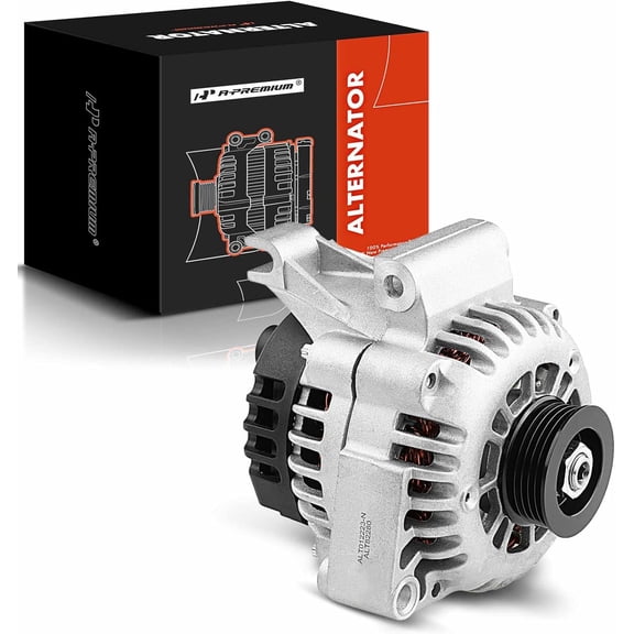 A-Premium Alternator Compatible with Chevrolet & GMC Express Suburban Yukon Savana C-Series 1500/2500/3500, 140Amp 12V CW 6-Groove Pulley, Replace# 10463636, 10463686
