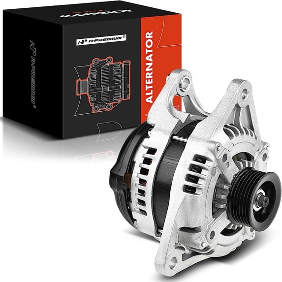 A-Premium Alternator Compatible with Chrysler 300M 2003-2004, Concorde 2003-2004 & Dodge Intrepid 2003-2004, V6 3.5L, 160Amp 12V CW 6-Groove Pulley, Replace# 4608826AA
