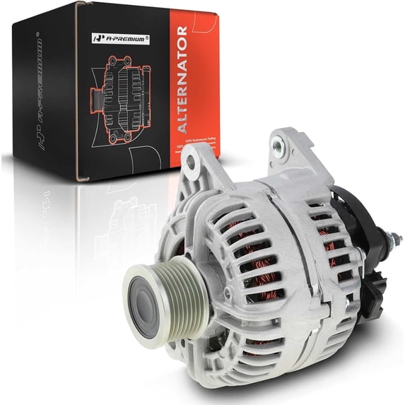 A-Premium Alternator Compatible with Dodge Ram 2500 2007-2009, Ram 3500 2007-2009, Ram 4500 2008-2010, Ram 5500 2008-2010, 6.7L, 12V 136Amp Clockwise 8-Groove Pulley, Replace# 56028732AC