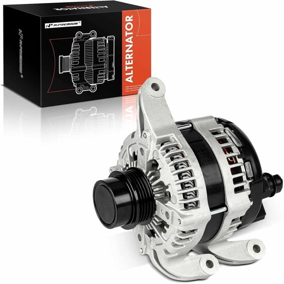 A-Premium Alternator Compatible with Ford Edge & Lincoln Nautilus, 2019 2020 2021 2022 2023, 2.0L, 12V 200A 4-Groove Decoupler Pulley Clockwise, Replace# 104211-1151, K2GZ-10346-B