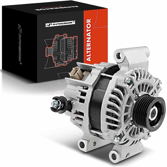 A-Premium Alternator Compatible with Ford Escape 09-12, Focus 08-11 & Mazda Tribute 09-11 & Mercury Mariner 09-11, L4 2.5L, 12V 150Amp CW 6-Groove Pulley, Replace# A2TX0191ZC, 8S4T-10300-AA