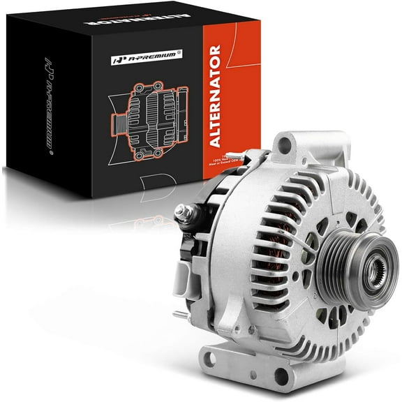 A-Premium Alternator Compatible with Ford Escape 2005-2007 & Mazda Tribute 2005-2006, L4 2.3L, 12V 130A Clockwise 6-Groove Clutch Pulley, Replace# 5L8T-10300-MC, 5L8Z-10346-MA