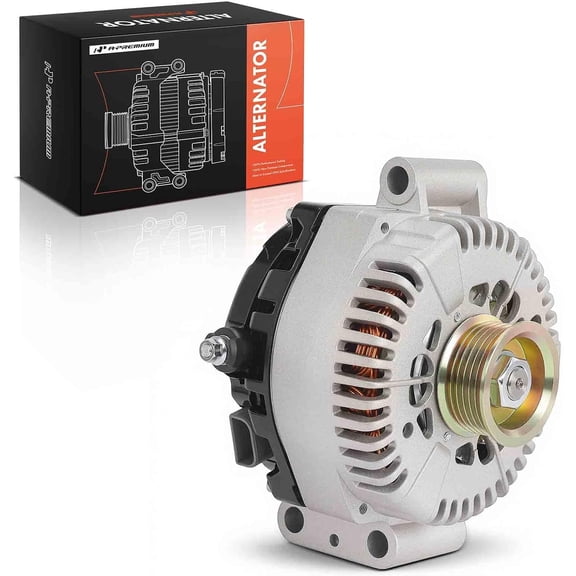 A-Premium Alternator Compatible with Ford Explorer 2002-2004, Explorer Sport Trac 2001-2004 & Mercury Mountaineer 2001-2004, V6 4.0L, 130Amp 12Volt CW 6-Groove Pulley, Replace# AFD0045, 40014064