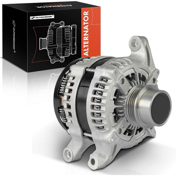 A-Premium Alternator Compatible with Ford Explorer 2013-2019, Fusion 2013-2020, Edge 2015-2018/2020-2023, Taurus 2013-2017 & Lincoln MKZ 2013-2020, MKC, MKT, 12V 200A 4-Groove Cluth Pulley CW