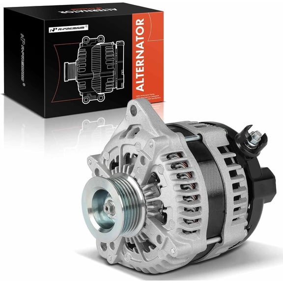 A-Premium Alternator Compatible with Ford F-150 Explorer Edge Police Interceptor Sedan/Utility Special Service Police Sedan & Lincoln MKZ MKX MKT Continental 12V 200/225A 6-Groove Pulley CW