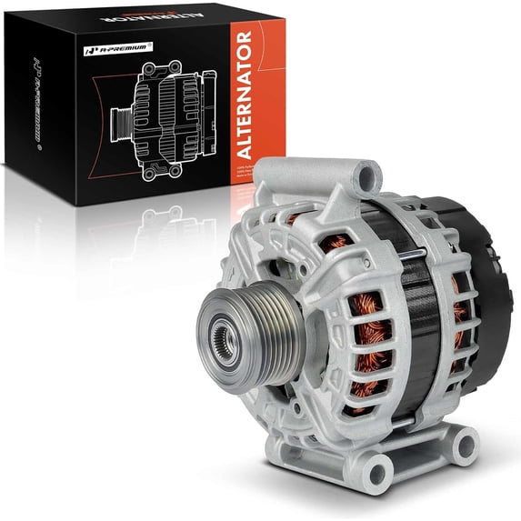 A-Premium Alternator Compatible with Ford Transit-150/Transit-250/Transit-350/Transit-350 HD 2015-2019, 3.2L, 12V 210A 7-Groove Pulley Clutch Clockwise, Replace# BK3T10300EA