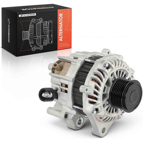 A-Premium Alternator Compatible with Honda Accord 2013-2017 L4 2.4L, Automatic CVT Transmission, 12V 110A Clockwise 7-Groove Clutch Pulley, Replace# 31100-5A2-A02 AHGA88 A005TL0581ZC