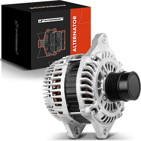 A-Premium Alternator Compatible with Jeep Compass 07-17, Patriot 07-17 & Dodge Caliber 08-09, Avenger 08-14 & Chrysler 200 11-14, Sebring 07-10, 2.0L 2.4L, 12V 140A 6-Groove Clutch Pulley Clockwise