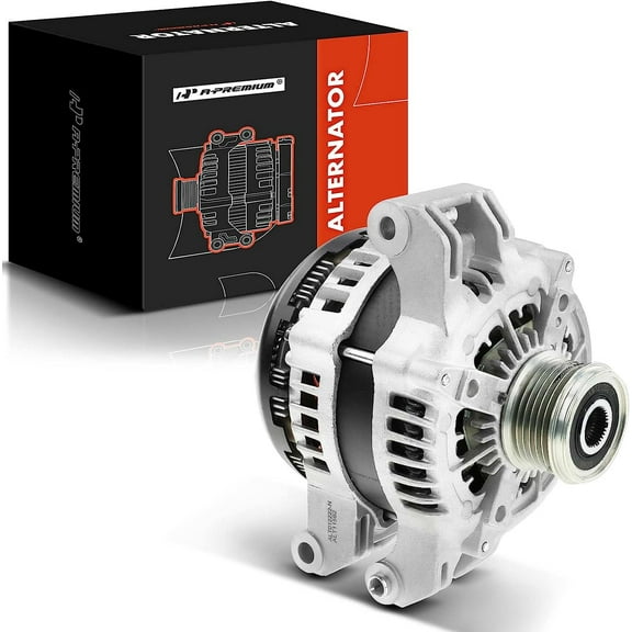 A-Premium Alternator Compatible with Jeep Grand Cherokee 11-21 & Dodge Charger 11-21, Durango 11-22 & Ram 1500 13-18, V6 3.6L, 12V 220Amp CW 6-Groove Pulley, Replace# 421000-7050, 56029649AA