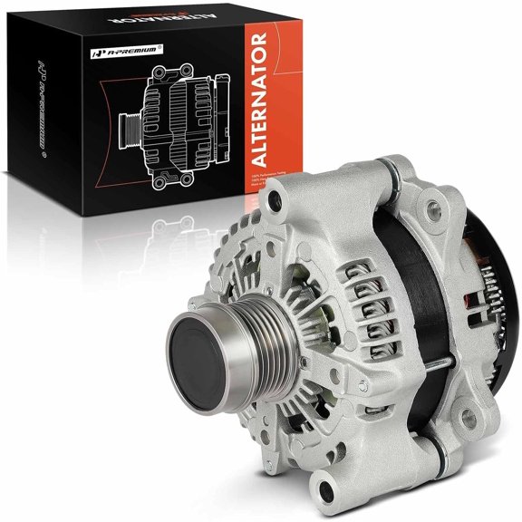 A-Premium Alternator Compatible with Jeep JL Series Wrangler 2018-2022 3.6L, JT Series Gladiator 2020-2023 3.6L, 12V 240A 6-Groove Decoupler Pulley Counterclockwise, Replace# 421000-7231