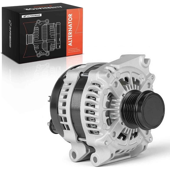 A-Premium Alternator Compatible with Jeep KL Series Cherokee 2014-2022, 3.2L, 12V 180A 6-Groove Decoupler Pulley Clockwise, Replace# P56029740AA, TN4210007150