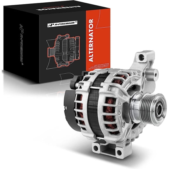 A-Premium Alternator Compatible with Land Rover Range Rover Evoque 2012-2018 LR2 2013-2015 Discovery Sport 2015 L4 2.0L 12V 180Amp CCW 6-Groove Clutch Pulley Replace# BJ32-10300-CA LR028121