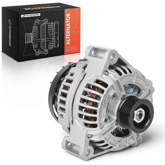 A-Premium Alternator, 12V 120A 6-Groove Pulley Clockwise | Compatible with Mercedes-Benz C240 2001-2005, C32 AMG, C320, SLK32 AMG, SLK320, CLK320, ML320, ML350 & Chrysler Crossfire