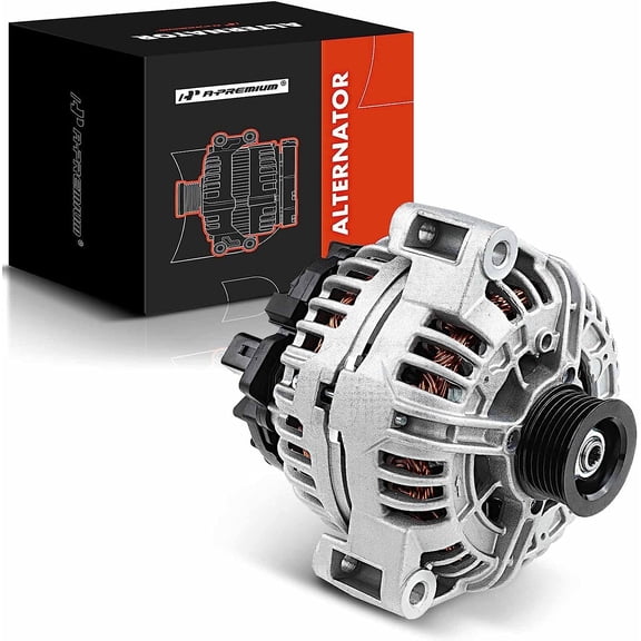 A-Premium Alternator Compatible with Mercedes-Benz E55 S55 CL55 AMG 2003-2006 V8 5.5L R500 ML500 2006-2007 V8 5.0L G55 AMG 2007-2011 12V 180A CW 6-Groove Pulley Replace# 0124625032 0121546602