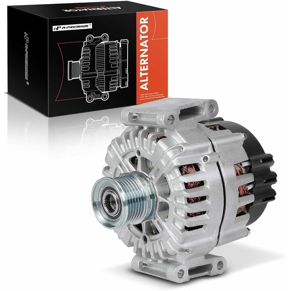 A-Premium Alternator Compatible with Mercedes-Benz NCV3 Series Sprinter 2500/Sprinter 3500 & Freightliner Sprinter 2500/Sprinter 3500, 2014-2017, 2.1L, 12V 200A 6-Groove Clutch Pulley Clockwise