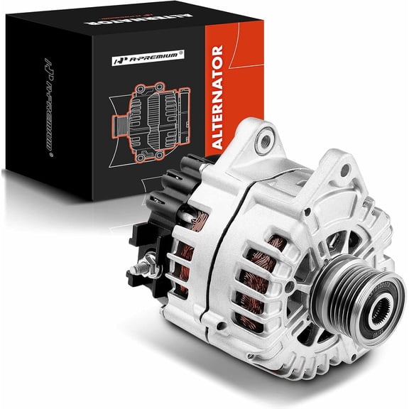 A-Premium Alternator Compatible with Mercedes-Benz W212 E63 AMG 12-15, C218 CLS63 AMG 12-14, R231 SL63 AMG 13-19, G63 GL63 GLE63 ML63 AMG, V8 5.5L, 12V 180Amp CW 6-Groove Clutch Pulley