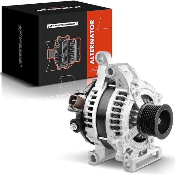 A-Premium Alternator Compatible with Toyota Tundra 2007-2021, Sequoia 2008-2022 & Lexus GX460 2010-2022, 4.6L 5.7L, 130A 12V 8-Groove Pulley Clockwise
