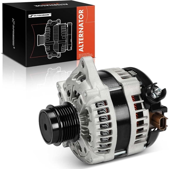 A-Premium Alternator Compatible with Ford F-150 F150 2015-2020 2.7L 3.5L 12V 215A 6-Groove Decoupler Pulley Clockwise Replace# MPA10283