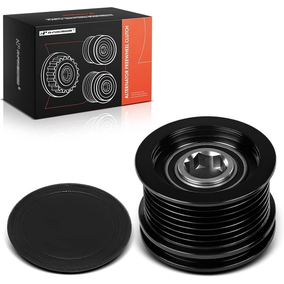 A-Premium Alternator Freewheel Clutch Pulley, 7 Grooves, Compatible with Honda CR-V CRV 2017-2024, Civic 2016-2023, Accord 2018-2024 & Acura Integra 2023-2024, 1.5L, Clockwise