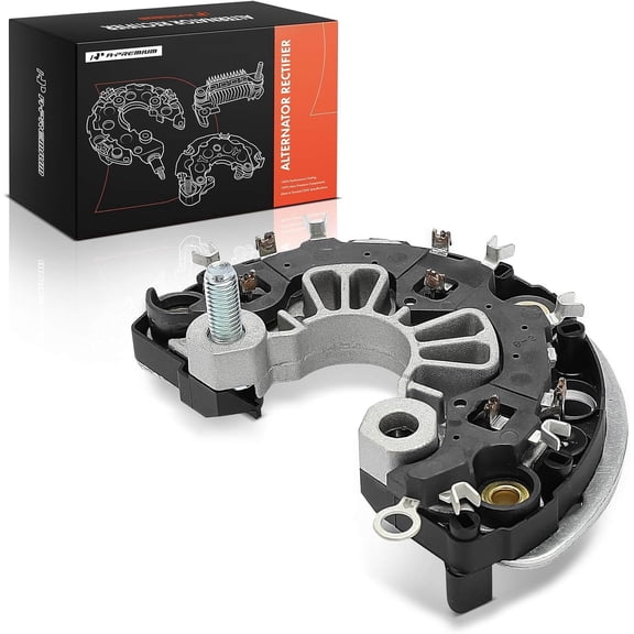 A-Premium Alternator Rectifier Compatible with Chevrolet Silverado 1500, Silverado 3500 HD, Tahoe, Suburban Express 1500 & GMC Sierra 1500, Yukon XL 2500, Savana 1500, 12V Rectifier 6-50A Diodes
