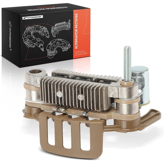 A-Premium Alternator Rectifier Compatible with Mitsubishi Mirage 1985-1986 & Mazda B2000 1986-1987, B2200 1987-1989, RX-7 1984-1985 & Mercury Tracer 1987 & Ford Festiva & Plymouth Colt & Dodge Colt