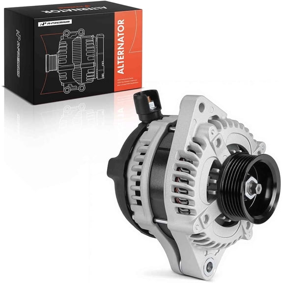 A-Premium Alternator Compatible with Honda & Acura Models - Odyssey 08-10, Ridgeline Pilot 09-11, MDX ZDX 10-13, RL 09-12, TL 09-14, TSX 10-14 - V6 3.5L 3.7L - 12V 130Amp 6-Groove Pulley Clockwise