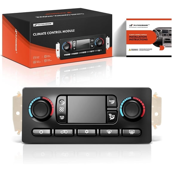 A-Premium Automatic Climate Control Module A/C & Heater Control Panel - Compatible with Hummer H2 2003 2004 2005 2006 2007 - with Rear Window Defogger, Replaces# 10399657 15105969