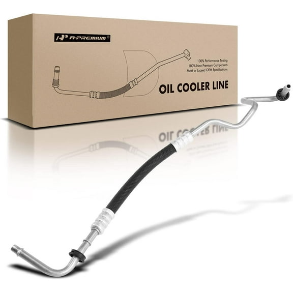 A-Premium Automatic Transmission Oil Cooler Line Hose Assembly Compatible with Chevrolet Impala 2006-2011 Monte Carlo Buick Allure LaCrosse Pontiac Grand Prix