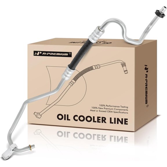 A-Premium Automatic Transmission Oil Cooler Line Hose Assembly Compatible with Chevrolet Malibu 2013-2014 & Buick LaCrosse 2010-2016, Regal 2011-2016, Allure 2010, 2.4L