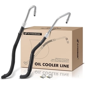 A-Premium Automatic Transmission Oil Cooler Line Hose Assembly Compatible with Ford Flex 2010-2019 3.5L & Lincoln MKS 2010-2016 3.7L, MKT 2010-2019 3.5L 3.7L