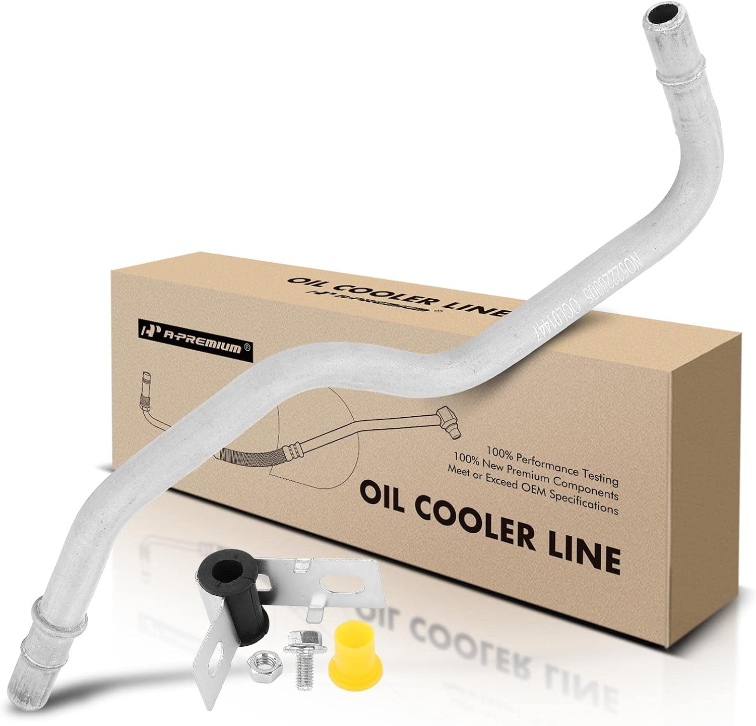 A-Premium Automatic Transmission Oil Cooler Line Hose Assembly Compatible with Cadillac CTS 2004 2005 2006 2007 Replace # 89022531