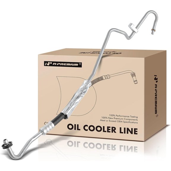 A-Premium Automatic Transmission Oil Cooler Line Hose Assembly Compatible with Chevrolet Impala 2012-2013, Impala Limited 2014-2016, 3.6L