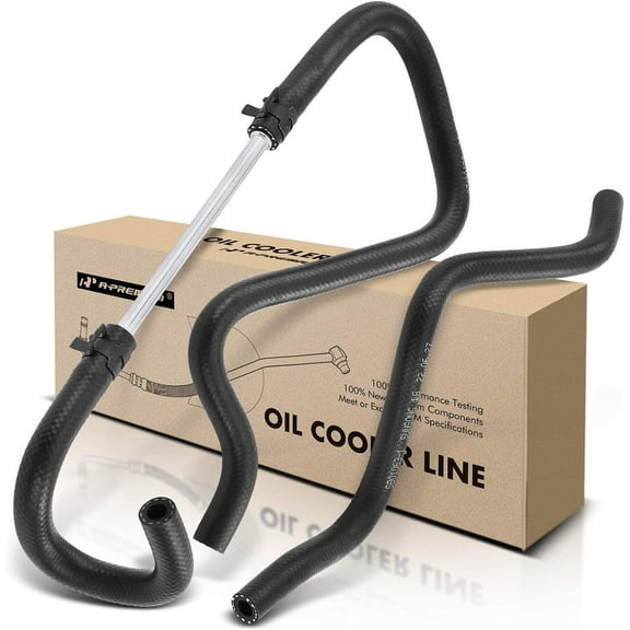 A-Premium Automatic Transmission Oil Cooler Line Hose Assembly Compatible with Dodge Grand Caravan/Caravan Chrysler Town & Country Plymouth Voyager