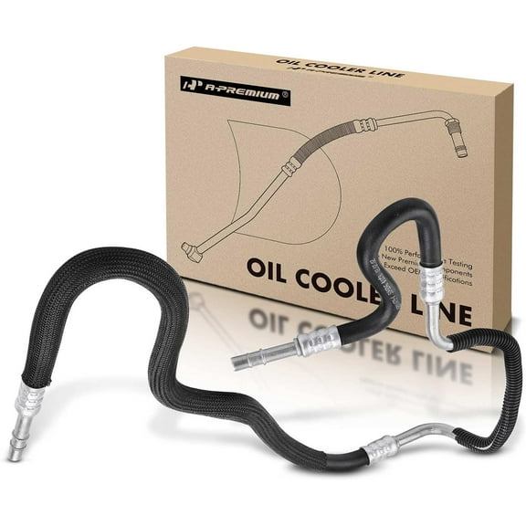 A-Premium Automatic Transmission Oil Cooler Line Hose Assembly Compatible with Ford Edge Lincoln MKX 2007-2009 3.5L