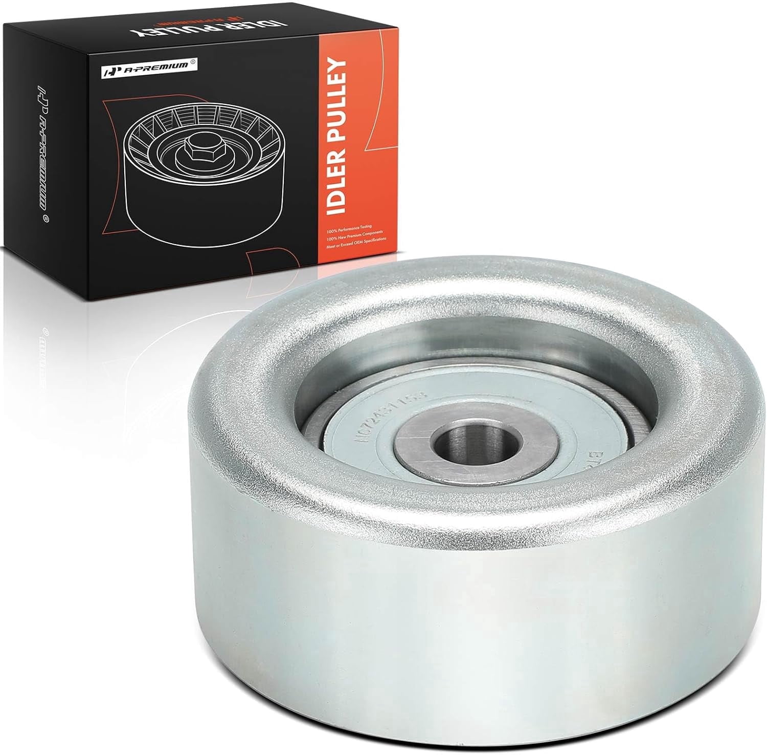 A-Premium Belt Idler Pulley Compatible with Mitsubishi Outlander 2012-2020, Lancer 2013-2017, Outlander Sport 2012-2023, 2.0L 2.4L