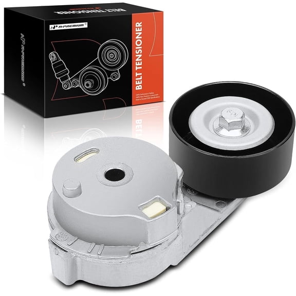 A-Premium Belt Tensioner Pulley Assembly Compatible with Chevy GMC Colorado Canyon 04-06 Trailblazer Envoy 02-09 Trailblazer EXT Envoy XL 2002-2006