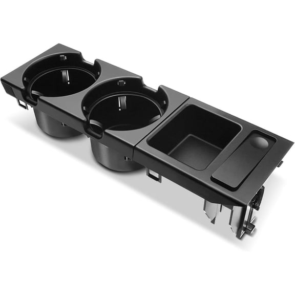 A-Premium Black Drink Cup Holder Console Compatible with BMW E46 325i 325xi 330i 330xi 2001-2005 323i 328i 1999-2000 325Ci 330Ci M3 2001-2006