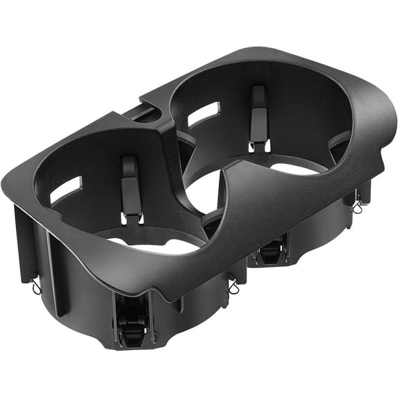 A-Premium Black Dual Cup Holder Compatible with Mercedes-Benz C180 C200 C250 C300 C350 C400 C43 AMG C450 AMG C63 AMG S