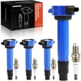 thumbnail image 1 of A-Premium (Blue) Set of 8 Ignition Coil Pack and Iridium Spark Plugs Compatible with Jeep Compass Patriot 2007-2017 & Dodge Journey 2009-2020, Avenger 2008-2014, Caliber & Chrysler 200, Sebring, 1 of 6
