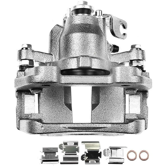 A-Premium Brake Caliper Assembly with Bracket Compatible with Ford Explorer Flex Taurus 2013-2019 Lincoln MKS 2013-2015 MKT 2013-2019 Rear Driver Side
