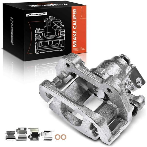 A-Premium Brake Caliper Assembly with Bracket Compatible with Ford Explorer Flex Taurus 2013-2019 Lincoln MKS 2013-2015 MKT 2013-2019 Rear Passenger Side