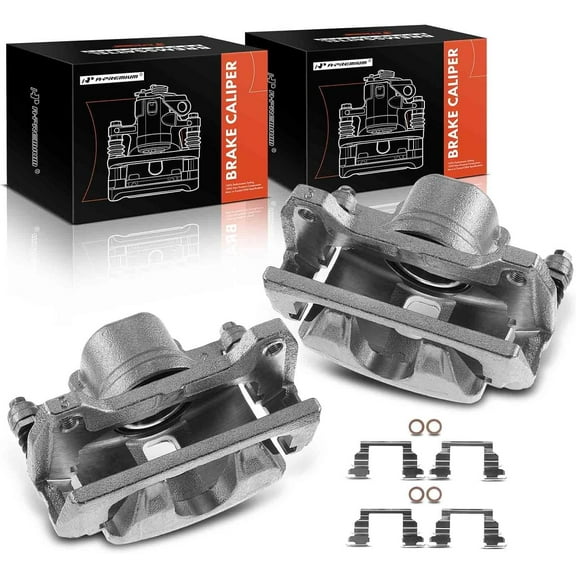A-Premium Brake Caliper Assembly Compatible with Acura RSX 2002-2006 Type-S Honda Civic S2000 2000-2011 Front Side 2-PC Set