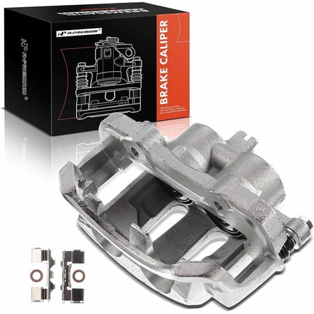 A-Premium Disc Brake Caliper Assembly with Bracket Compatible with Nissan Models - Frontier 1998-2004, Pickup 1995-1997, D21 1992-1994, L4 2.4L, V6 3.0L, V6 3.3L - Front Left Driver Side