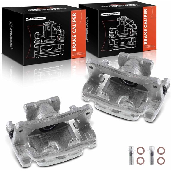 A-Premium Brake Caliper Assembly Compatible with Mitsubishi Galant 2007-2009 Eclipse 2006-2012 3.8L Only Rear Side 2-PC Set