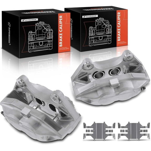 A-Premium Brake Caliper Assembly Compatible with Nissan 370Z Infiniti G37 M37 M56 Q50 Q60 Q70 2009-2018 Front Left and Right 2-PC