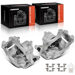 A-Premium Disc Brake Caliper Assembly with Bracket Compatible with Nissan Models - Versa 2012-2019, Versa Note 2014-2019, March 2012-2015, Micra 2015-2017 - Front Side