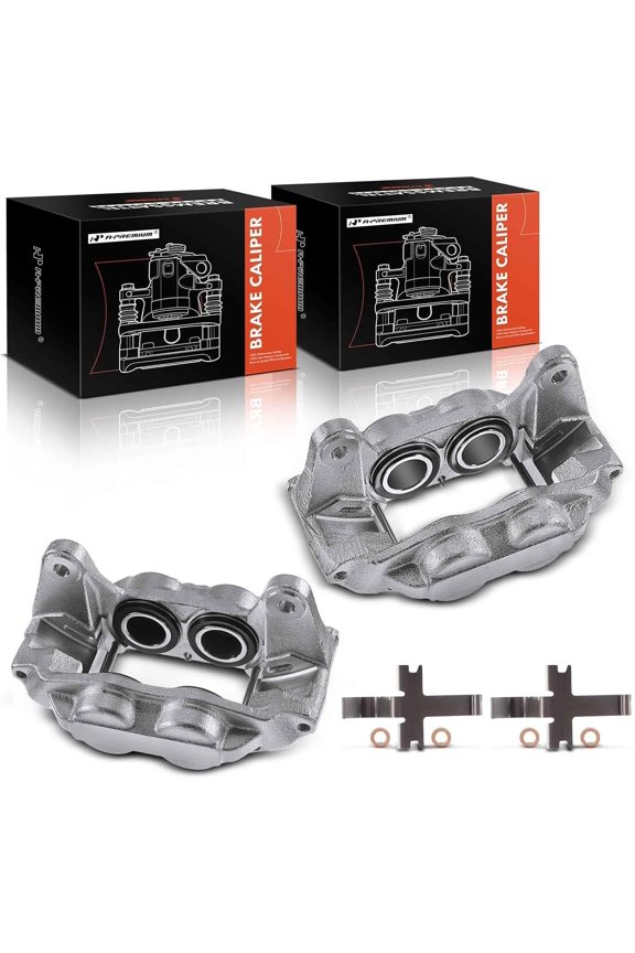 Disc Brake Caliper Assembly Compatible with Select Subaru Models - Impreza WRX/WRX TR/WRX Limited 2006-2007 2.5L Turbocharged, Not fit WRX STI - Front Driver and Passenger Side