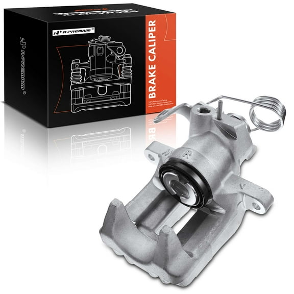 A-Premium Brake Caliper Assembly Compatible with Volkswagen Passat 1998-2005 Audi A4 A6 Rear Right Passenger Side (Cable Abutment Upwards Only)